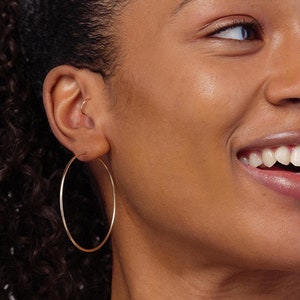 Silver Hoop Earrings, Large Hoop Earrings, Thin Hoop Earrings, Silver Hoops, Large Hoops, Skinny Hoop Earrings, Silver Hoop, Hoops, SGHP5