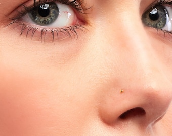 Teeny Tiny Sterling Silver 1mm Ball Nose Stud, Nose Ring, Silver Nose Stud, Nose Ring, Sterling Nose Stud, Ball Nose Stud, Nose Ring, SGN2