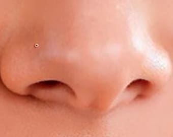 Tiny Rose Gold 1mm Ball Nose Stud, Gold Filled Nose Stud, Gold Nose Ring, Gold Filled Nose Stud, Ball Nose Stud, Tiny Nose Ring, Stud, SGN2