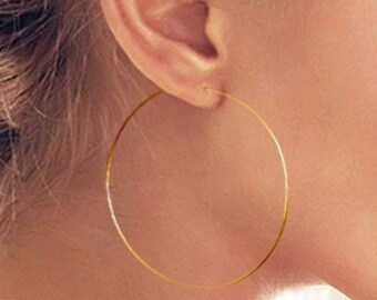 Large Gold Hoops, Gold Hoop Earrings, Gold Hoops, Large Hoops, Gold Ear Hoops, Hoop Earrings, Hoops, Ear Hoops, Gold Filled Hoops, SGHP5