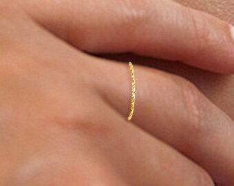 Thin Gold Ring, Tiny Gold Ring, Teeny Tiny Gold Ring, Gold Band Ring, Gold Stack Ring, Stackable Ring, Stacking Ring, Gold Band, Ring, SGR4