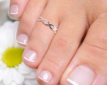 Silver Toe Ring, Sterling Toe Ring, Small Toe Ring, Thin Toe Ring, Silver Pinkie Ring, Simple Toe Ring, Small Toe Ring, Toe Rings, ST7