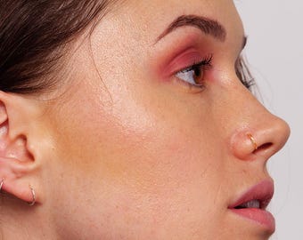 Gold Nose Hoop, Gold Hoops, Nose Hoops, Rose Gold Nose Hoops, Rose Hoops, Silver Nose Hoops, Silver Hoops SGHP1