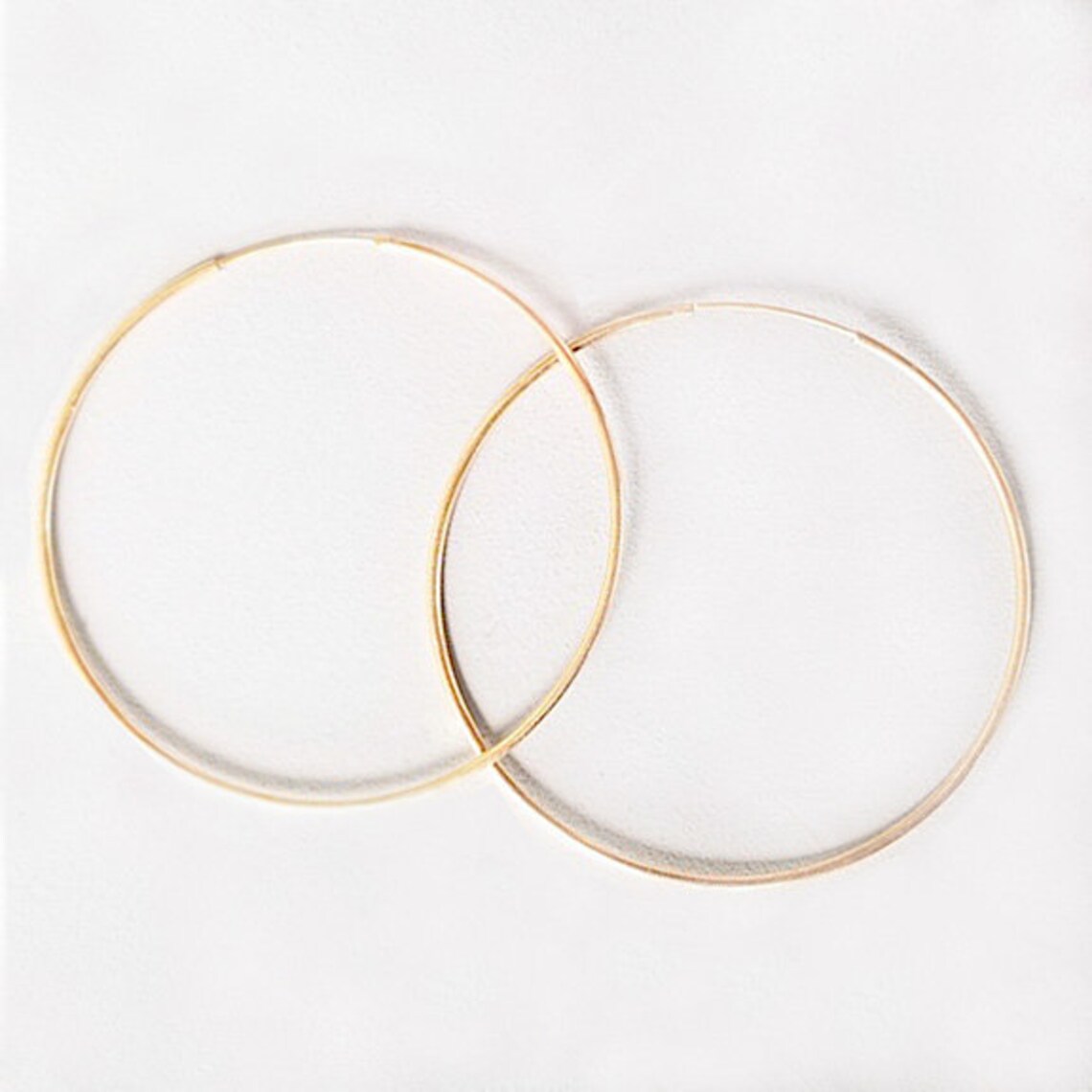 Small Hoop Earrings For Women Large 3 Inch Hoop Earrings - Silver Tone