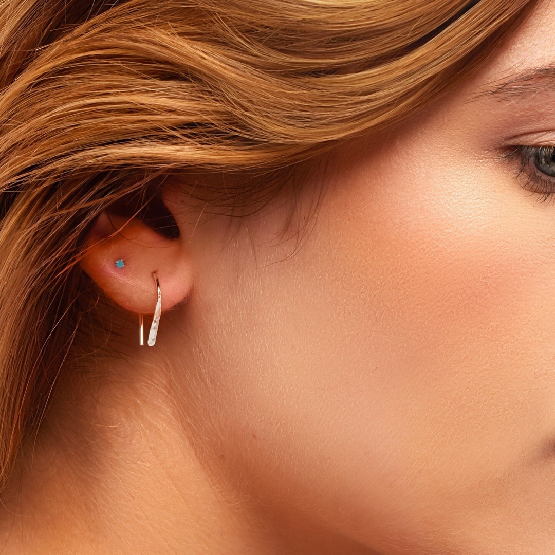 Tiny Turquoise Earrings, Turquoise Stud Earrings, Tiny Stud
