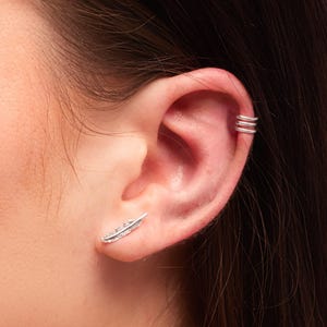 Silver Earrings, Silver Feather Earrings, Silver Leaf Earrings, Silver Studs, Silver Stud Earrings, Feather Earrings, Boho Earrings