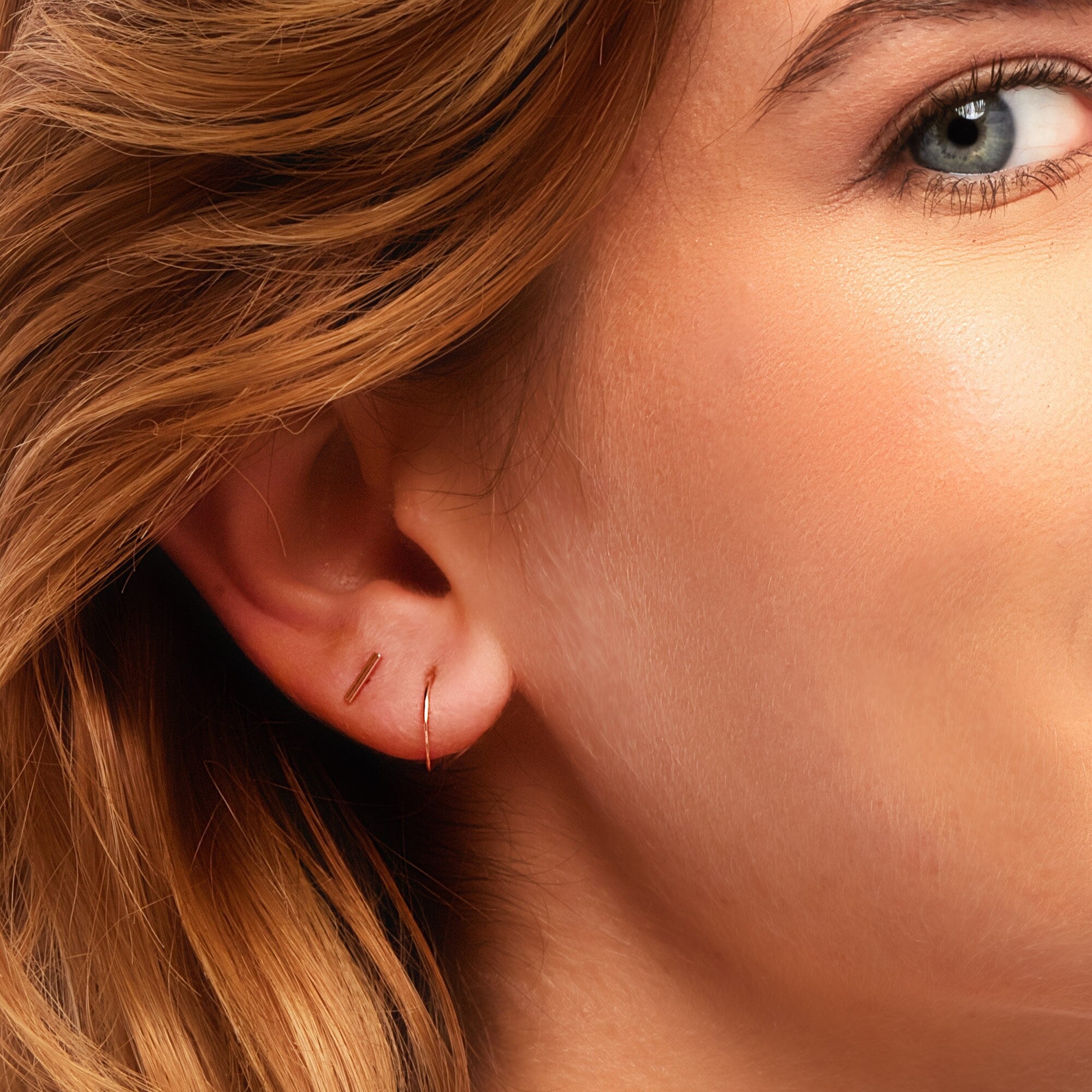 ピアス LESS IS MORE 14k gold cut one touch earrings 1-YG-B_7699ae51-3e14-4b80-8b67