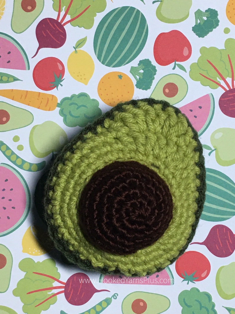 Avocado Amigurumi Photo Prop Avocado Plush Crochet Toy Avocado Kawaii
