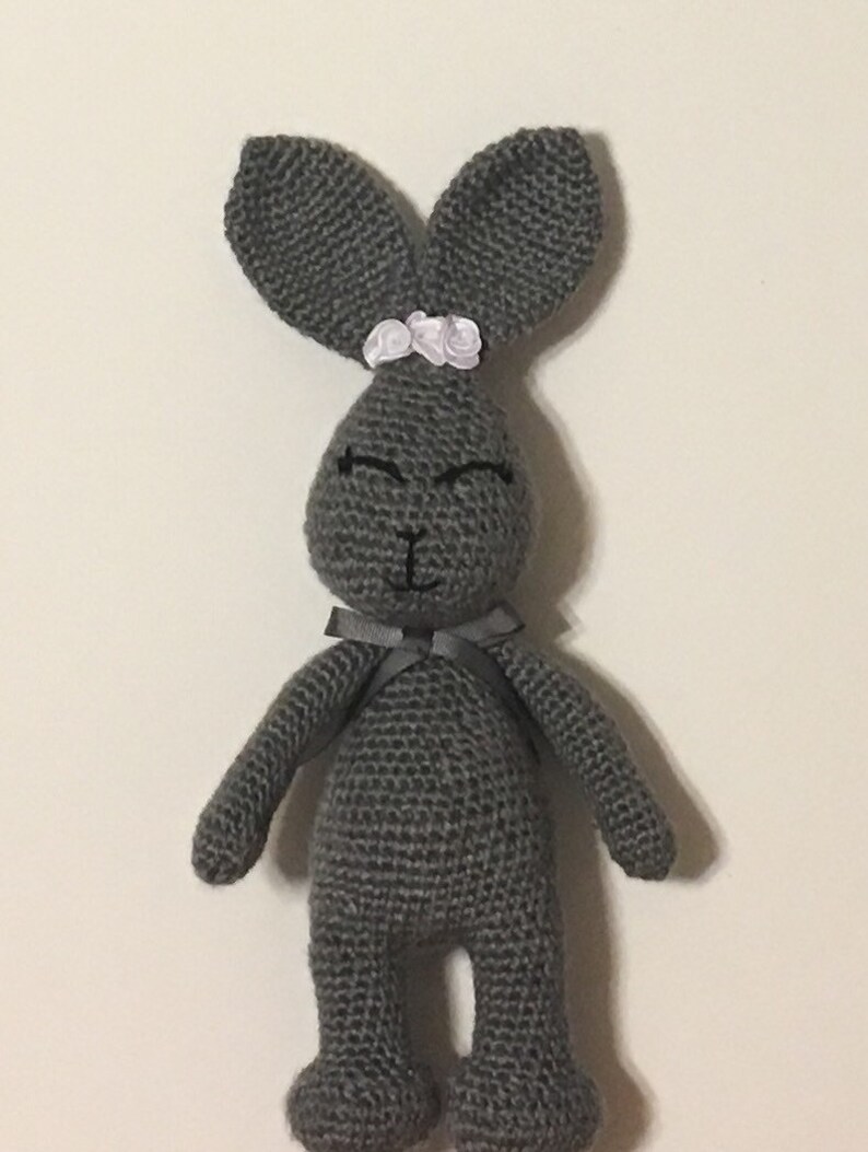 gray bunny stuffed animal