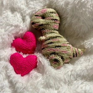 Crochet T. Rex Dinosaur Plush: Handmade Stuffed Animal Toy