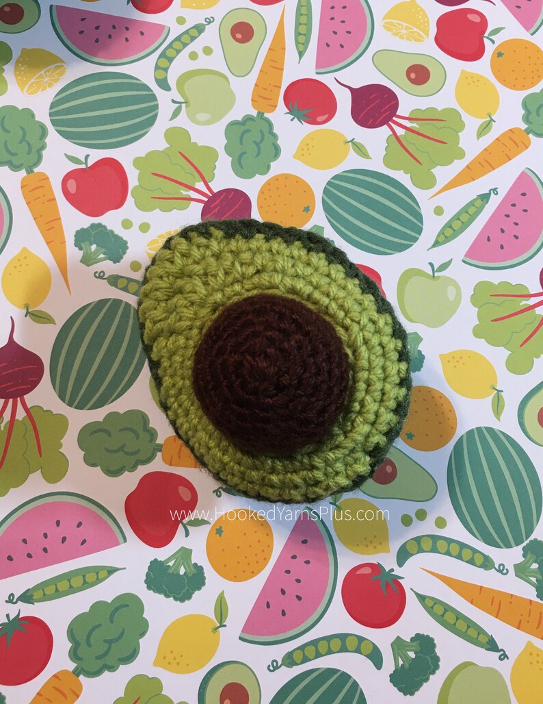 Avocado Amigurumi Photo Prop Avocado Plush Crochet Toy Avocado Kawaii