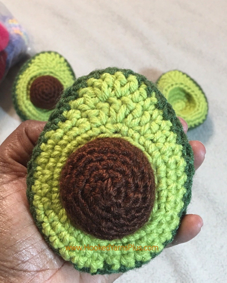 Avocado Amigurumi Photo Prop Avocado Plush Crochet Toy Avocado Kawaii