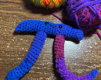 Pi Math Symbol Crochet Plush, Crocheted Pi Symbol Plush, Math Teacher and Mathematician Gift, Pi Day Decor