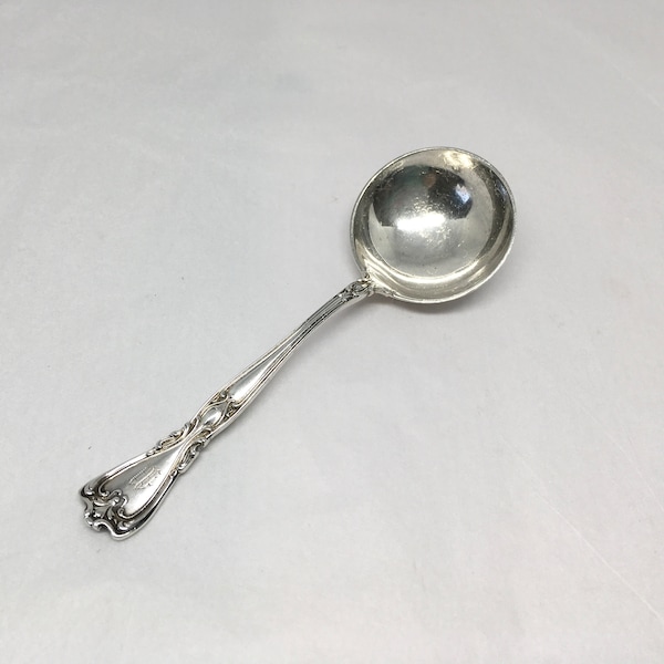 Sterling silver Infant spoon, ‘Victoria New’ by Watson Co., 1905, 4 7/8”