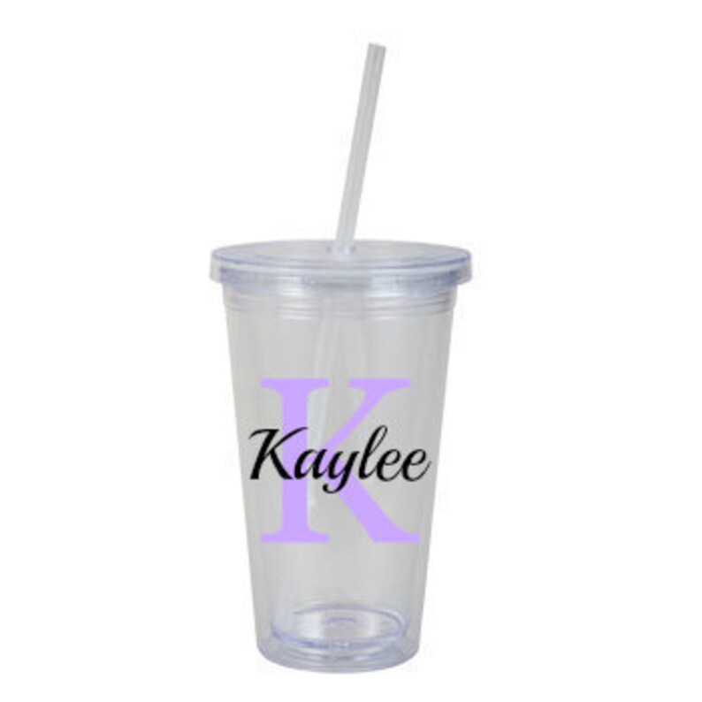Personalized insulated cup with straw Etsy