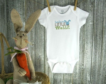 Easter Baby Boy Bodysuit Handsome Little Wabbit Infant Boy Easter Clothes Boys Easter T Shirt Easter Rabbit Bodysuit Baby Boy First Easter