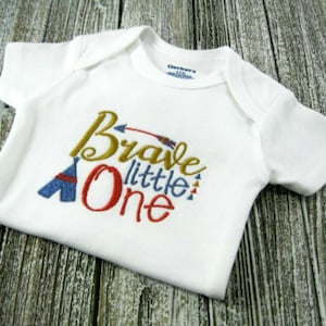 Brave Little One Embroidered Bodysuit