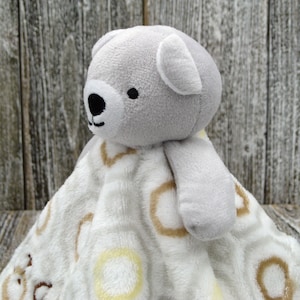 Personalized Baby Teddy Bear Lovey Bear Plush Blankie Personalized Security Blanket Baby Boy Gift For Baby Girl Plush Baby Toy Teddy Bear