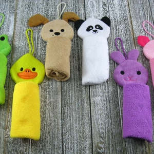 Personalized Animal Washcloth Baby Boy Duck Washcloth Frog Dog Washcloth Personalized Panda Baby Girl Bunny Washcloth Pig Gift For Baby