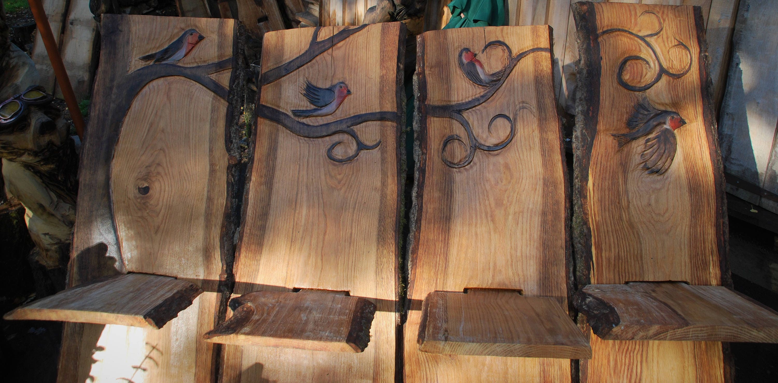 Hand Carved Viking Chairs Stargazing Chairs With Original Art Etsy