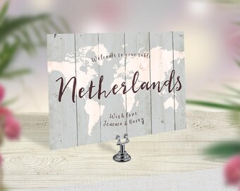 Wedding Table Numbers, Travel Theme Wedding, World Map Table Numbers, Rustic Wedding Decor, Boho Table Cards, Vintage Map Wedding Stationery