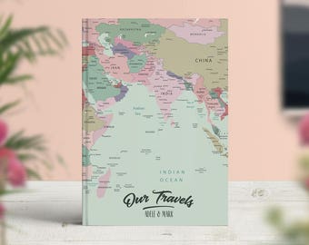 Travel journal, Travel notebook, Bucket list journal, Our adventure book, Personalised, Our bucket list, Anniversary journal, 40th birthday