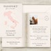 Emily Halligan reviewed Passport Style Wedding Invitation, Personalised Travel Theme Invites, Italian Wedding, Destination, Abroad, Overseas, Choose Any Map