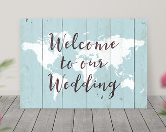 Welcome Wedding Sign, Welcome Board Signs, Large Menu Board, Order of Day, Wood Look Print, Printable Program Sign, DIY Service, PDF Events