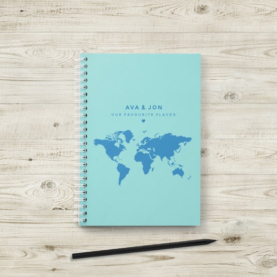 Bucket List Journal, Personalised Travel Book, World Travel Map List, Travel  Lover, Travellers Gift, Places We've Been, Where We're Going 