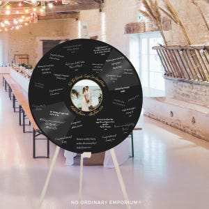 Large Vinyl Record Wedding Guest Book, Huge Record Sign, Lovesong First Dance Alternative Guestbook, Album Band Music LP Theme Personalised
