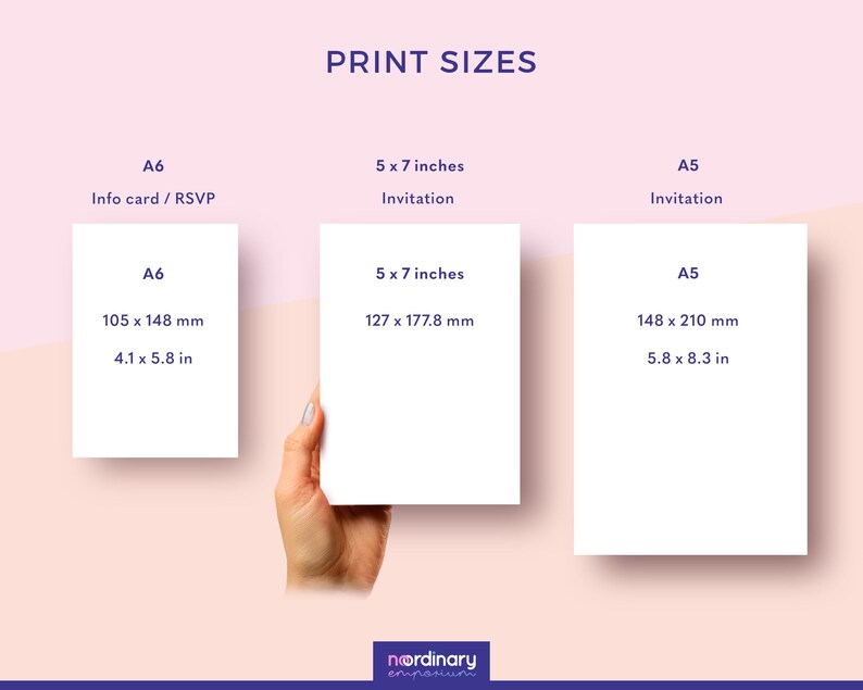 a hand holding a piece of paper with measurements