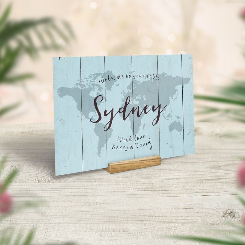 Wedding Table Names, Travel Theme Wedding Table Numbers, Adventure Themed, Vintage Travel Theme, Wedding Reception, Breakfast Dinner Cards image 5