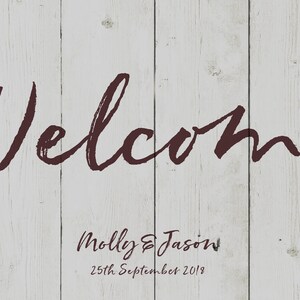 Welcome Wedding Sign, Welcome Board Signs, Large Menu Board, Order of Day, Wood Look Print, Printable Program Sign, DIY Service, PDF Events image 6