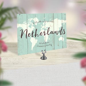 Wedding Table Numbers, Travel Theme Wedding, World Map Table Numbers, Rustic Wedding Decor, Boho Table Cards, Vintage Map Wedding Stationery image 4