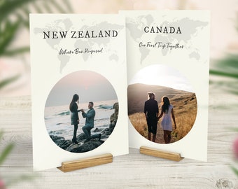 Wedding Table Number Picture Cards, Travel Photo Theme Decor, Custom Table Names, Travel Centrepiece, Location, Destination Table Names
