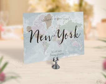 Vintage Map Table Cards, Travel Wedding Table Names, Adventure Wedding, Vintage Blue Wedding, Blue Travel Table Numbers, Destination Cards