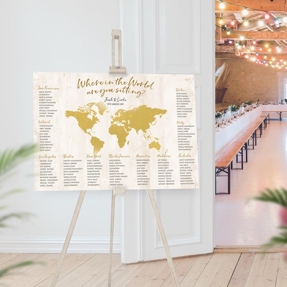 Map Seating Chart Wedding