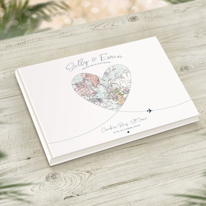 Adventure Theme, Travel Guestbook, Travel Theme Wedding, Wedding Decor, No Ordinary Guest Book, Destination Wedding, Hardback Printed Book