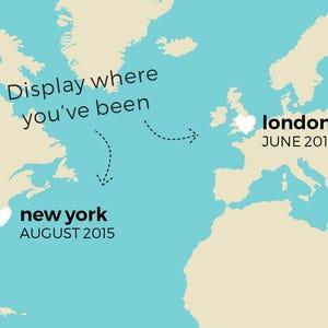 Our adventure map, Our journey map, Couples travel map, Going traveling gift, Gap year gift, Family travels gift, Moving country gift zdjęcie 3