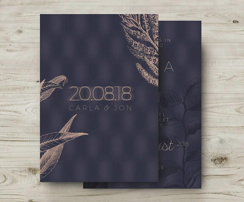 Black and Gold Wedding Invites, Winter Wedding Invitations, Elegant Cocktail Wedding, Classic, Formal Occasion, Personalised, Customisable image 10