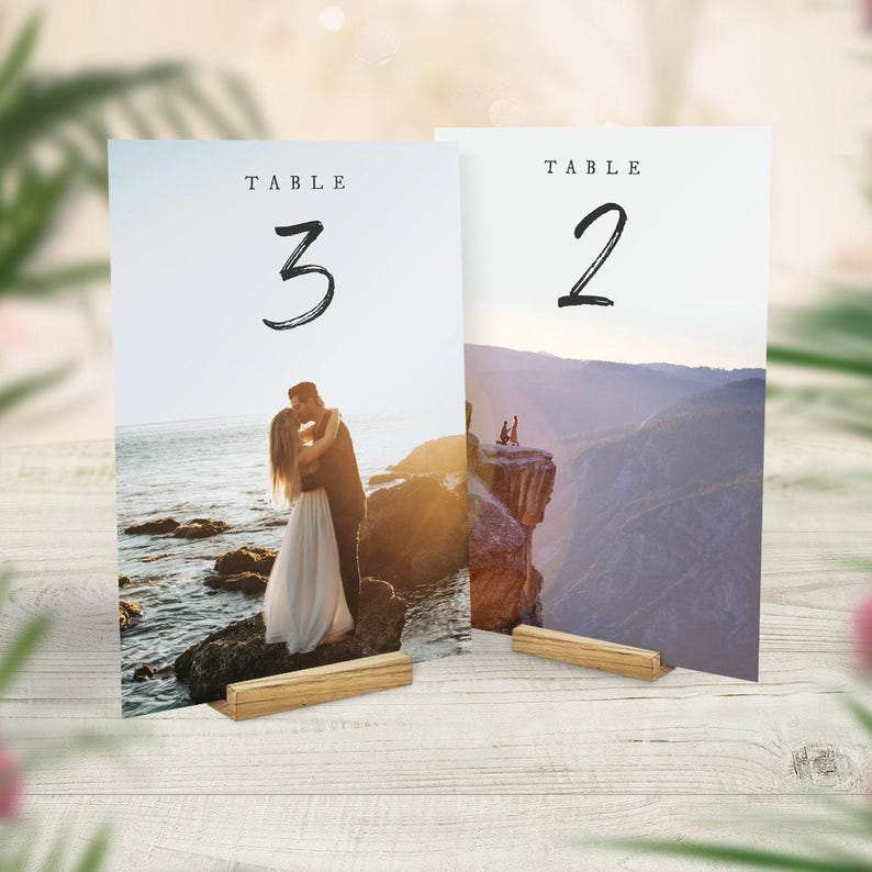 Wedding Photo Table Numbers, Travel Theme Decor, Picture Cards, Custom Table Names, Travel Centrepiece, Location, Destination Table Names
