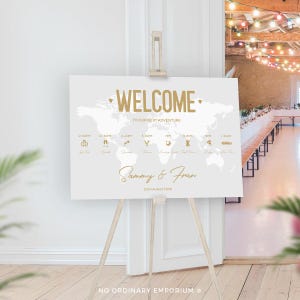 Order of Day, Welcome Wedding Sign, Welcome Board Signs, Large Wedding Timeline Board, Printable PDF Program Sign, DIY Service,