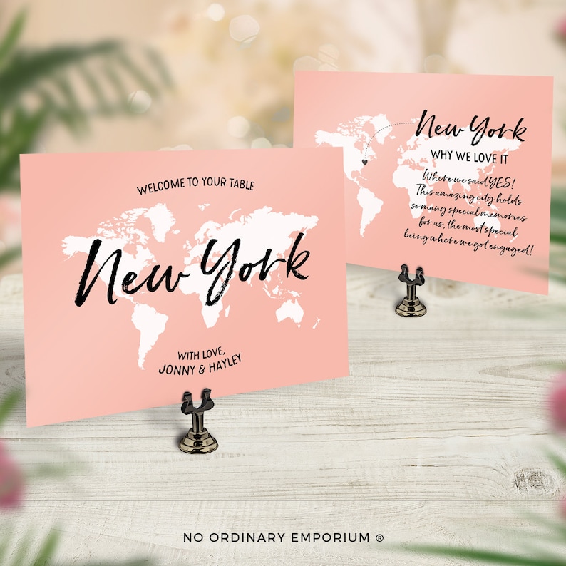 Table Cards Travel Theme Wedding Travel Table Names Classic Etsy