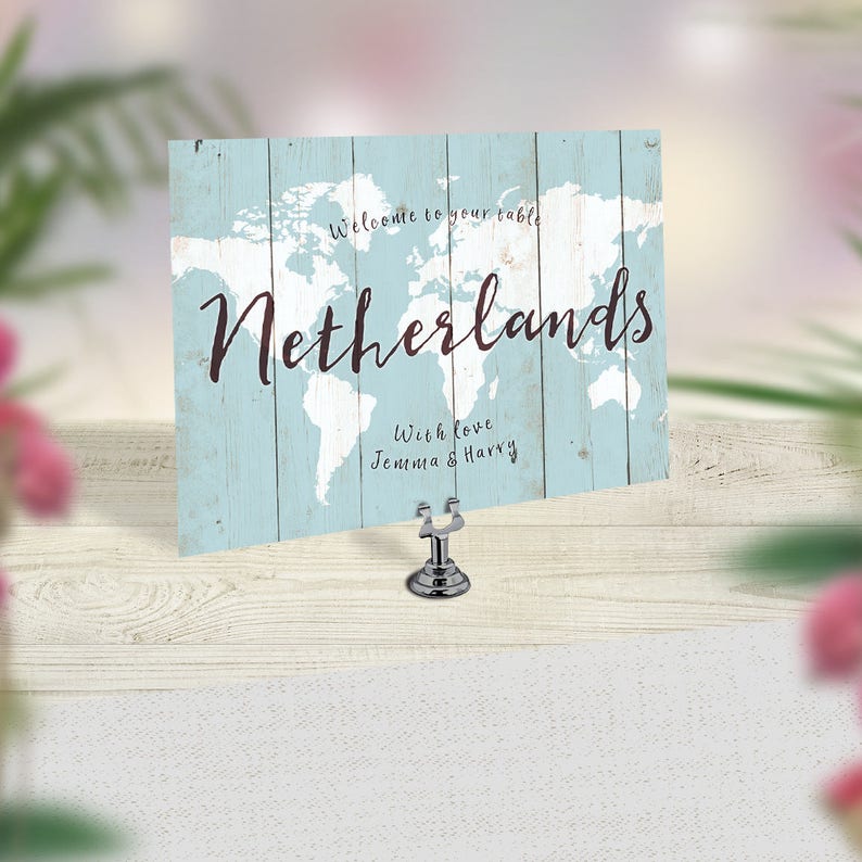 Wedding Table Numbers, Travel Theme Wedding, World Map Table Numbers, Rustic Wedding Decor, Boho Table Cards, Vintage Map Wedding Stationery image 2
