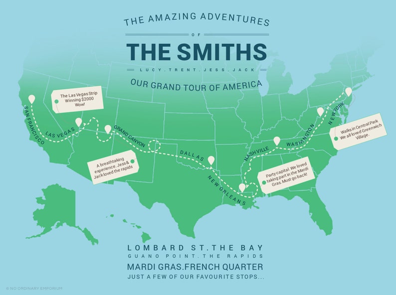 Personalised USA Travel Map United - Il 794xN.1079271995 3wy3