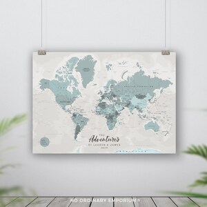 Push pin world map, Places we've been, Detailed world pin board, Traveller couple wedding anniversary gift, Bucket list, Personalised Custom