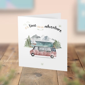 Campervan Birthday Card, Surprise Road Trip Card, Personalised Motorhome Card, Adventure Gift, Camping, Vanlife, RV, Camper Fan