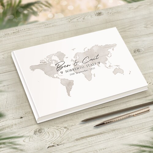Guest Book Travel Travel Theme Wedding Guestbook Etsy UK