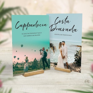 Photo Table Names, Travel Theme Wedding Decor afbeelding 3