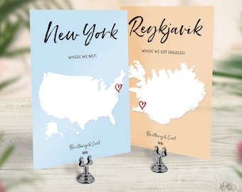 Travel Theme Table Locations, Table Destinations, Custom Table Numbers, Travel Wedding Signs, Long Distance Love, Travel Party, Event Decor